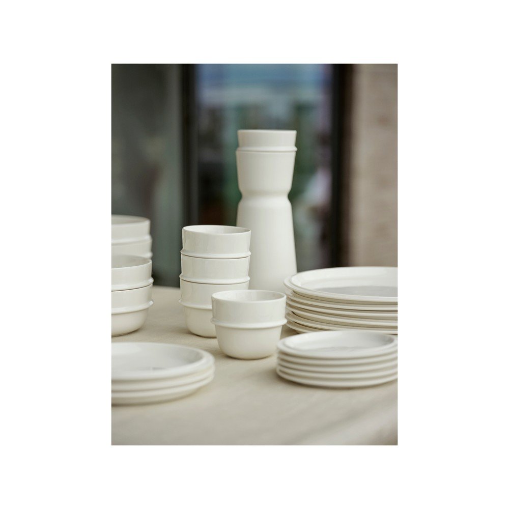Kremowy porcelanowy talerz deserowy ø 20 cm Eau – Zone (zdjęcie 7)