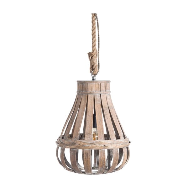 Lampa wisząca z bambusu Tropicho, ⌀ 35 cm
