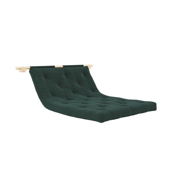 Ciemnozielona sztruksowa rozkładana sofa 135 cm Hooked – Karup Design-image-3