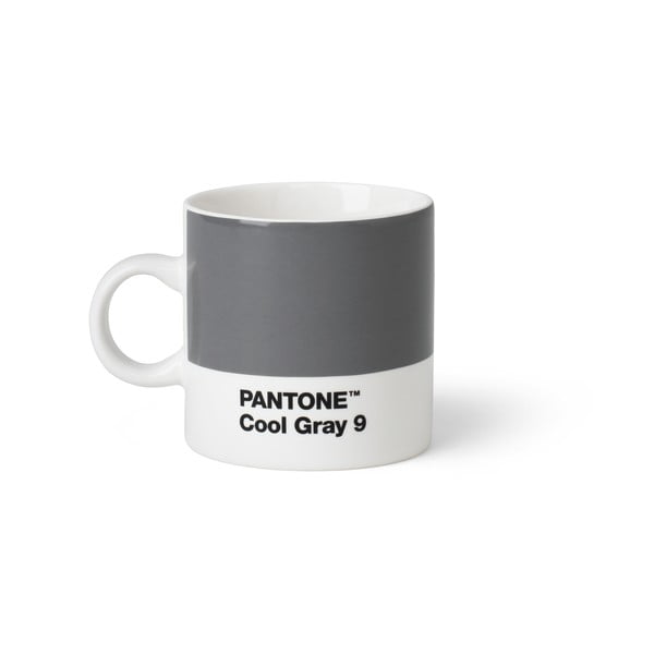 Szary kubek Pantone Espresso, 120 ml