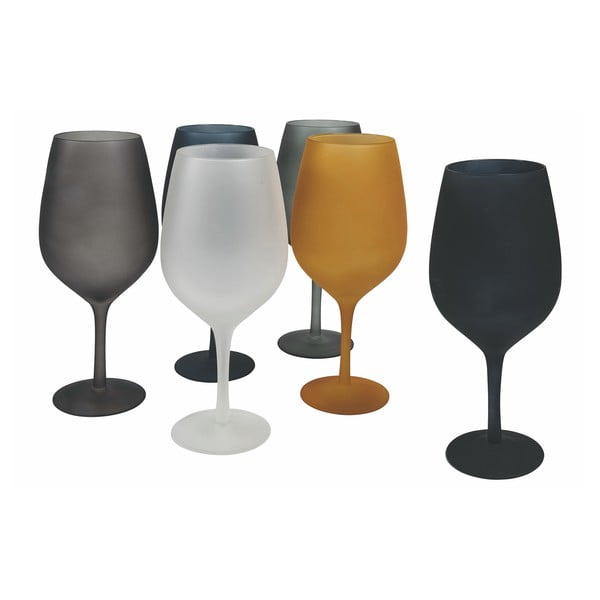 Zestaw 6 kolorowych kieliszków do wina VDE Tivoli 1996 Cala Dorada-image-1
