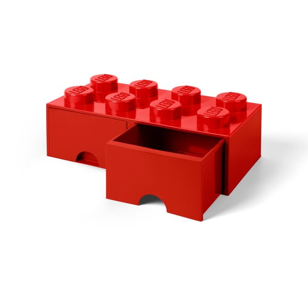 Czerwony pojemnik z 2 szufladami LEGO®-image-2