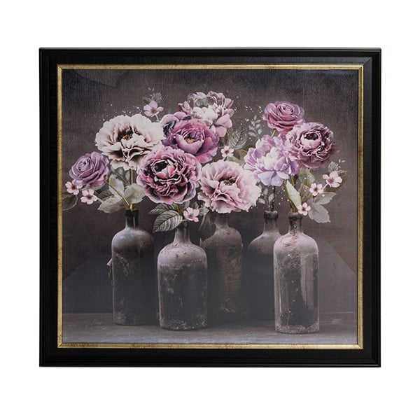 Obraz w ramie Graham & Brown Bloom Floral, 80x80 cm