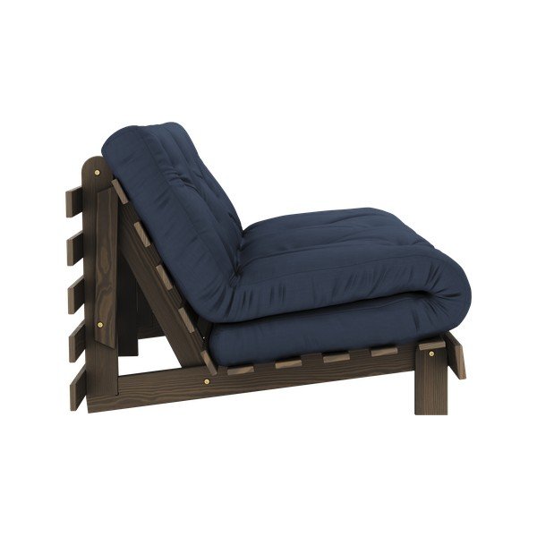 Ciemnoniebieska rozkładana sofa 160 cm Roots – Karup Design-image-4