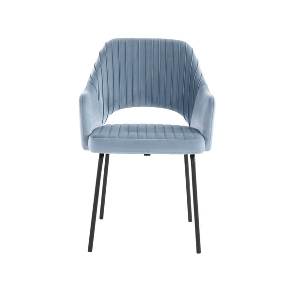 Jasnoniebieskie aksamitne krzesła zestaw 2 szt. Britney – Støraa-image-2