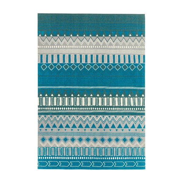 Turkusowy dywan Asiatic Carpets Tribal Mix, 120x170 cm