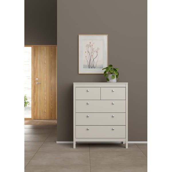 Szarobeżowa komoda 82x99x38 cm Madrid – Tvilum-image-1