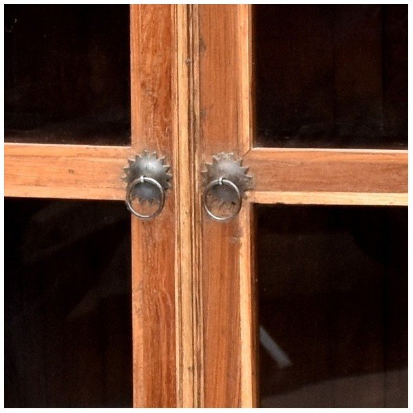 Szafa z witrynką Goa 79x143 cm, brązowa patyna-image-2