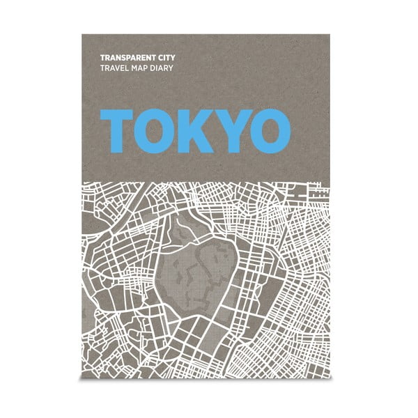 Mapa z kartkami na notatki Palomar Transparent City Tokio