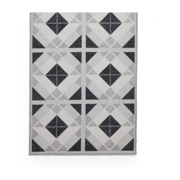 Jasnoszaro-ciemnoszary chodnik odpowiedni do prania 76x230 cm Victoria Light – Think Rugs-image-4