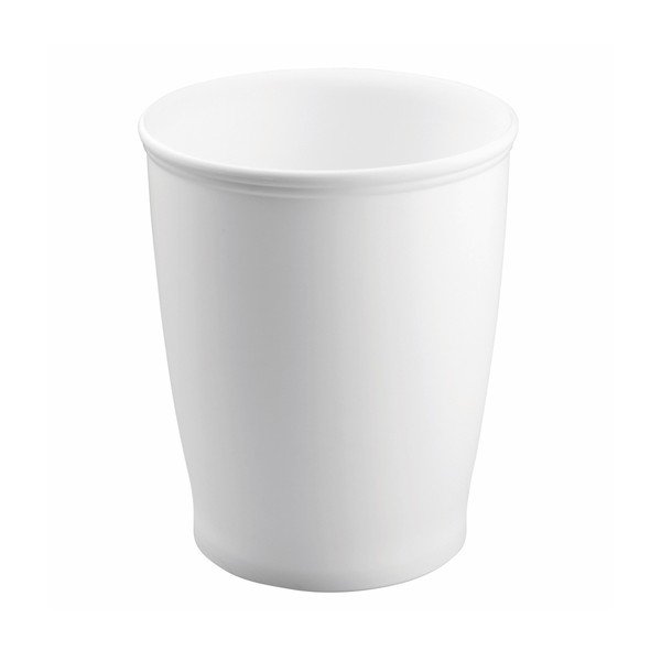 Biały kosz na śmieci InterDesign Kent, 5 l