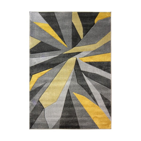Żółto-szary dywan Flair Rugs Shatter Ochre, 120x170 cm