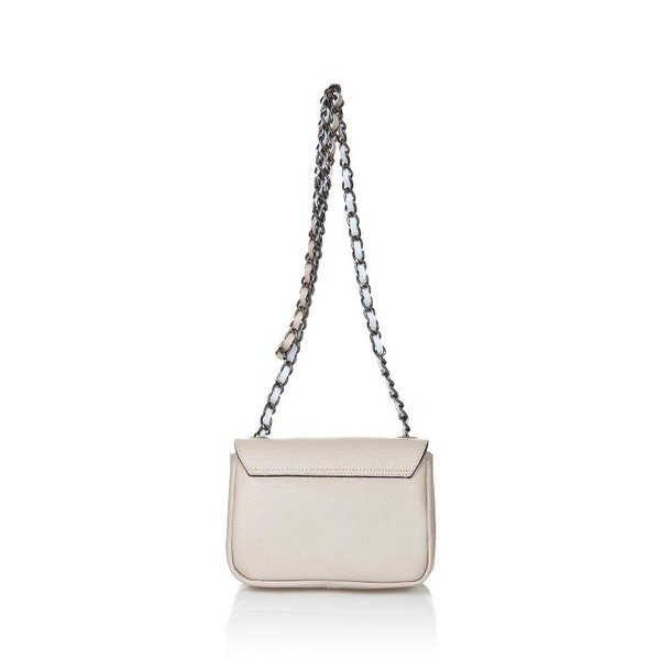Skórzana torebka Bow Taupe-image-2