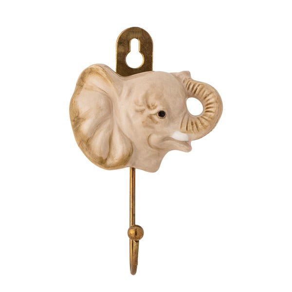 Beżowy ścienny haczyk ceramiczny Nosa – Bloomingville Mini-image-2