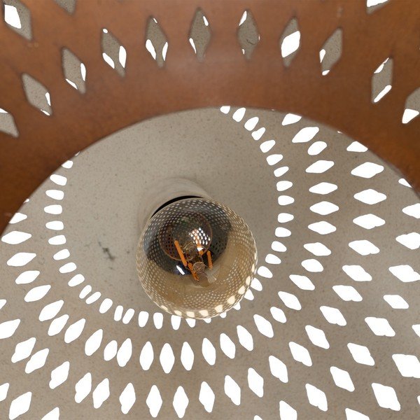 Lampa wisząca w kolorze złota z metalowym kloszem ø 56 cm – Ixia-image-1