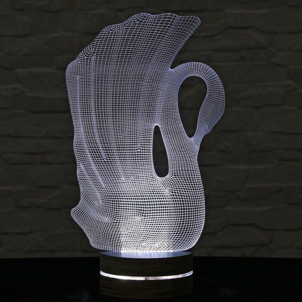 Lampa 3D stołowa Swan