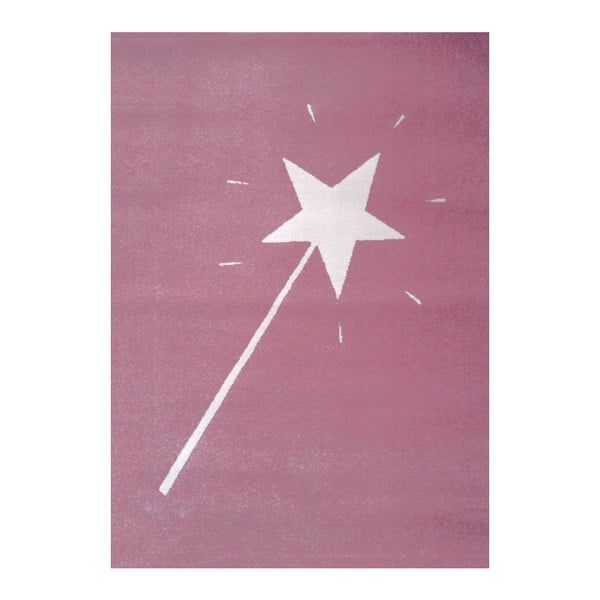 Różowy dywan Art For Kids Magic Wand, 120x170 cm