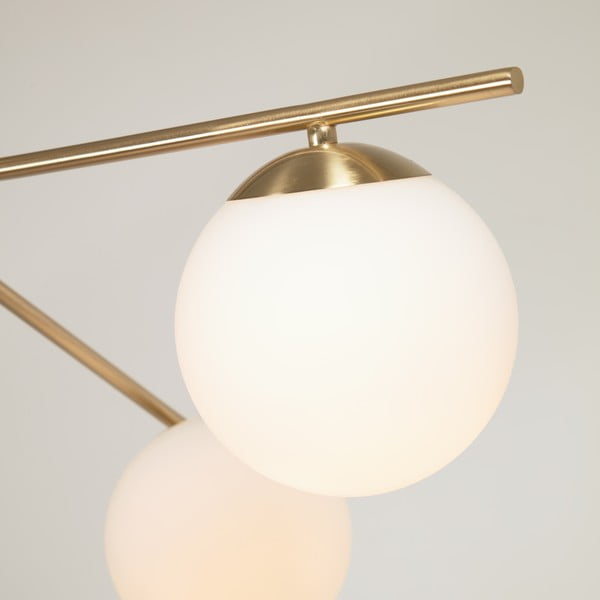 Lampa sufitowa w biało-złotym kolorze ze szklanym kloszem ø 14 cm Mahala – Kave Home-image-1