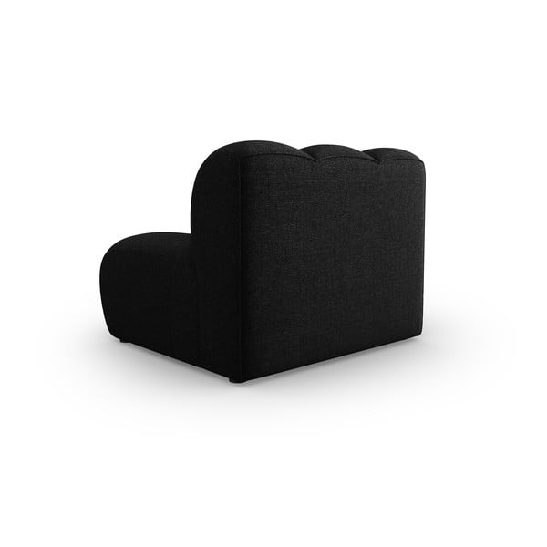 Czarnoantracytowy moduł sofy (moduł środkowy) Lupine – Micadoni Home-image-3