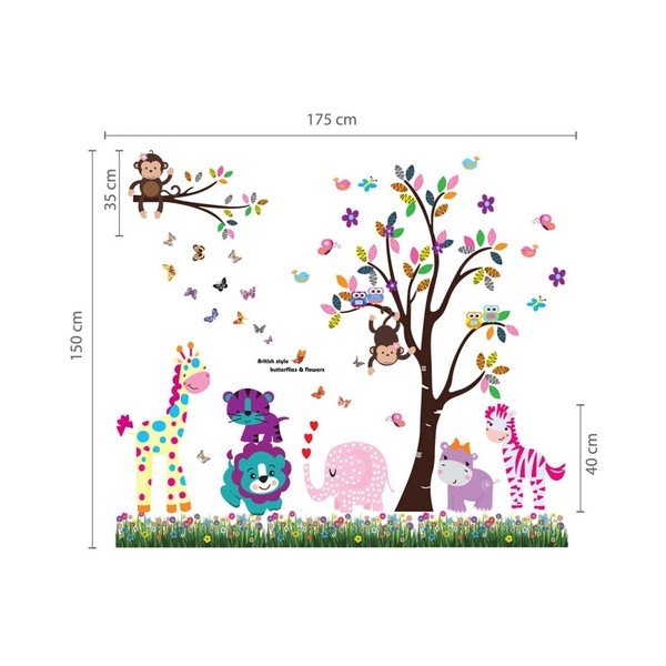 Naklejka WALPLUS Happy Animals Tree-image-2