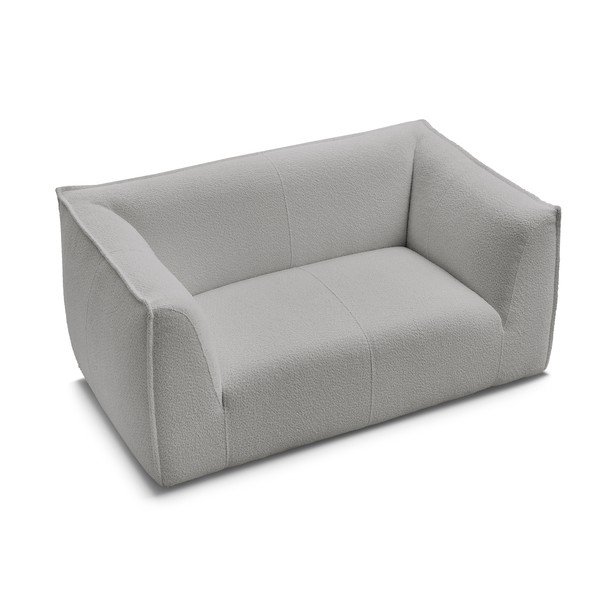 Jasnoszara sofa z materiału bouclé 170 cm Giorgia – Bobochic Paris-image-4