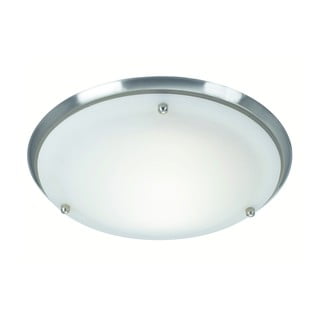 Lampa sufitowa ze szklanym kloszem w kolorze srebra i bieli ø 27,5 cm Are – Markslöjd