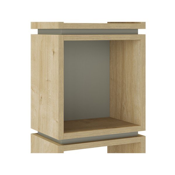 Zielony regał w dekorze dębu 32x167 cm Lofty – Marckeric-image-4