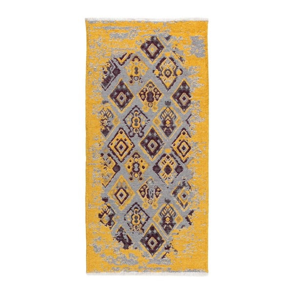 Fioletowo-żółty dywan dwustronny Homemania Halimod, 77x150 cm