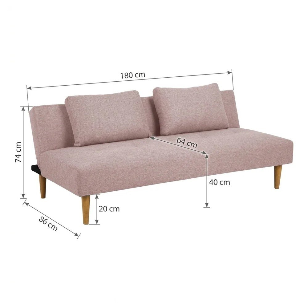 Jasnoszara sofa rozkładana Bonami Essentials Matylda (zdjęcie 9)
