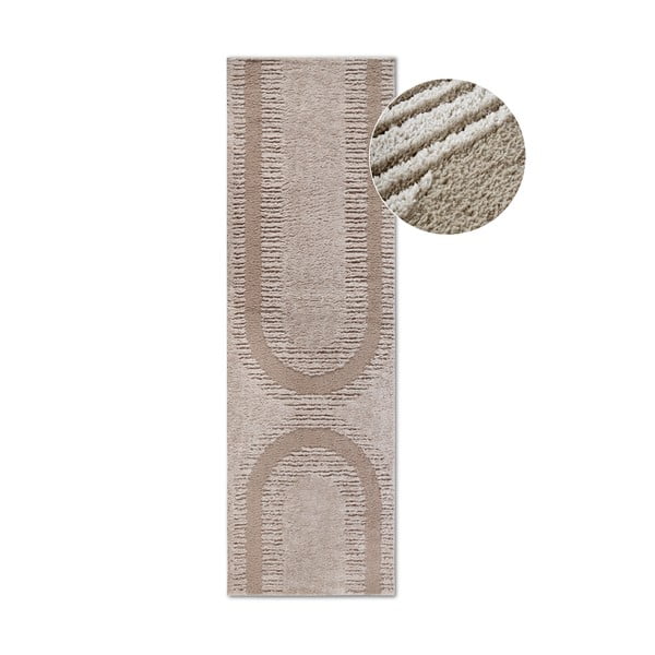 Beżowy chodnik 80x240 cm Bartoux Beige – Elle Decoration