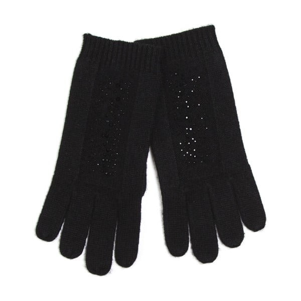 Czarne rękawiczki Silk and Cashmere Milieu