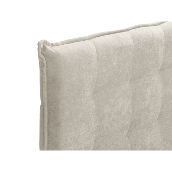 Beżowe łóżko boxspring ze schowkiem 160x200 cm Echaveria – Mazzini Beds-image-4