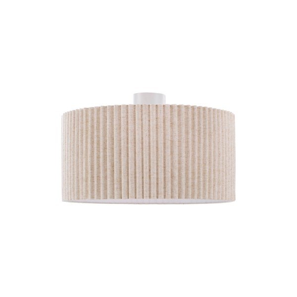 Beżowa lniana lampa sufitowa ø 60 cm Alina – Jotex