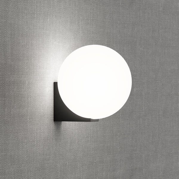 Czarny kinkiet SULION Obi, ø 15 cm-image-2