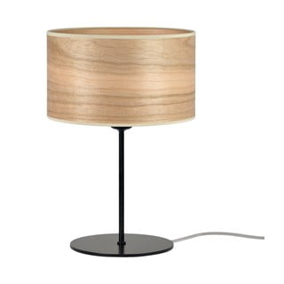 Jasnobrązowa lampa stołowa z naturalnego forniru Sotto Luce Tsuri S, ⌀ 25 cm
