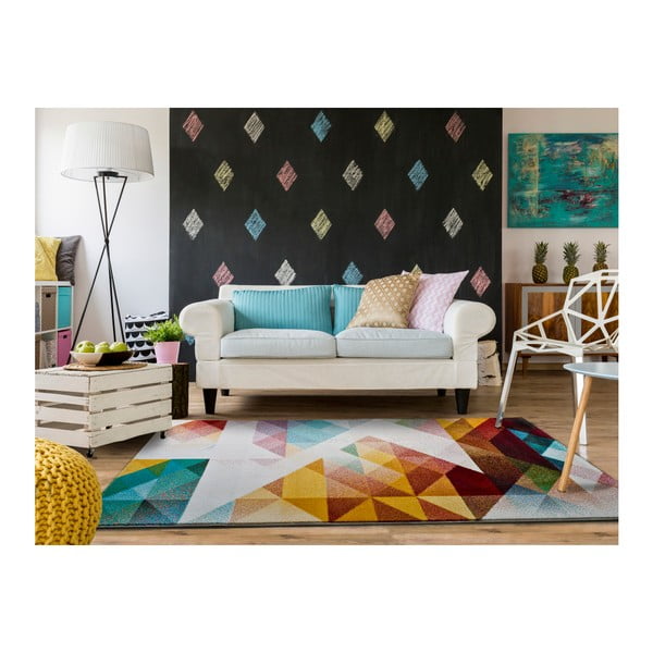 Pomarańczowoturkusowy dywan Universal Pandora, 160x230 cm-image-1