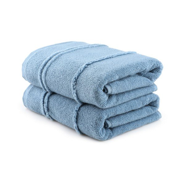 Niebieskie ręczniki frotte zestaw 2 szt. 50x90 cm Arden – Foutastic