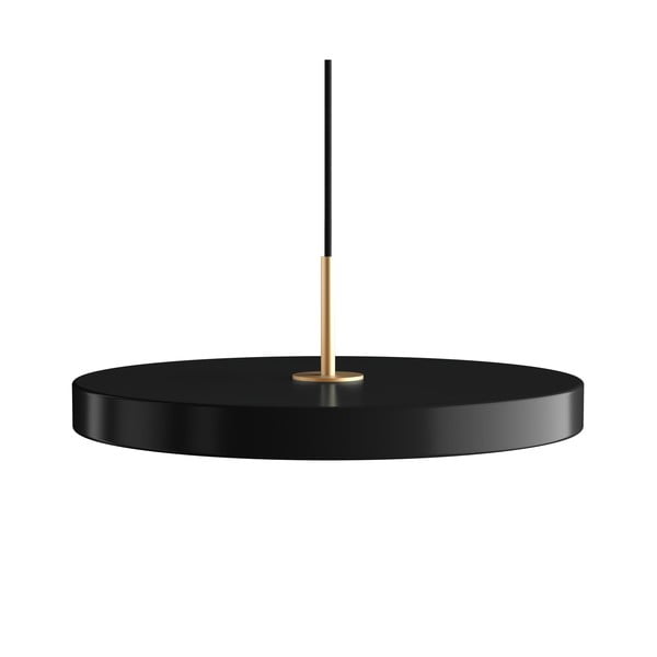 Czarna lampa wisząca LED z metalowym kloszem ø 43 cm Asteria Medium – UMAGE