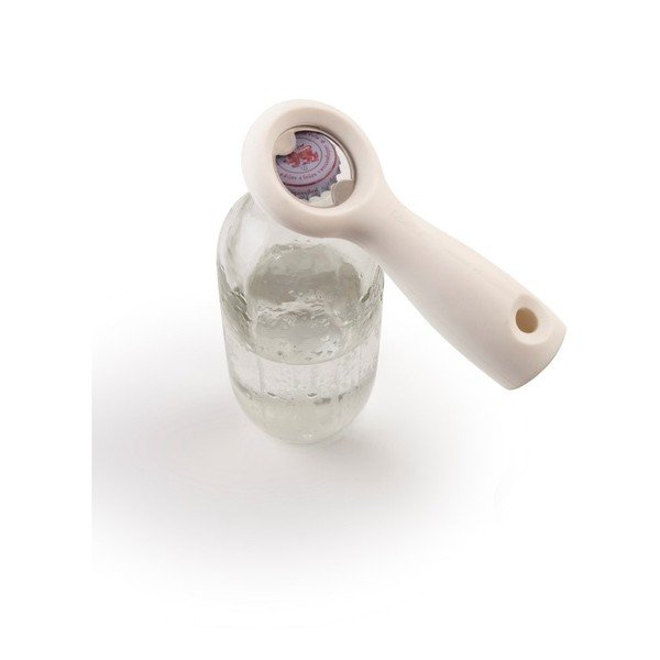 Biały otwieracz do butelek Qualy&CO Bottle Opener-image-1