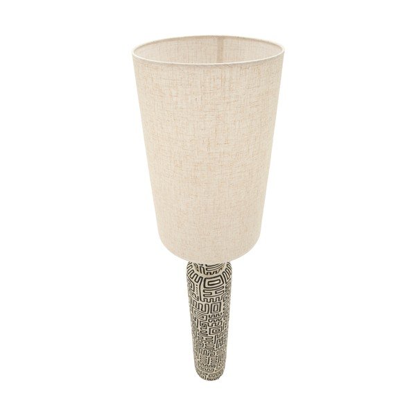 Czarna/kremowa lampa stojąca z tekstylnym kloszem (wysokość 145 cm) Nairobi – Mauro Ferretti-image-4