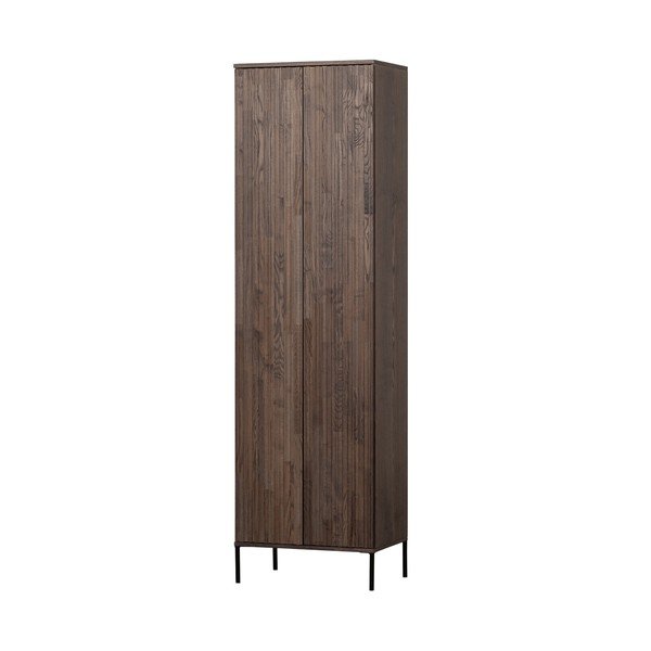 Brązowa szafka w dekorze jesionu 60x210x42 cm Gravure – WOOOD-image-2