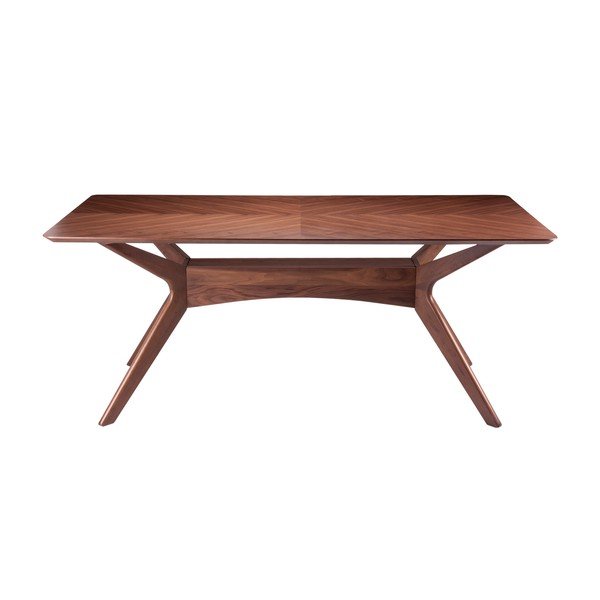 Stół w dekorze drewna orzechowego sømcasa Helga, 180x95 cm