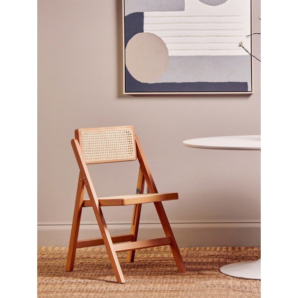 Krzesło z litego drewna bukowego w naturalnym kolorze Cebu – Premier Housewares-image-1