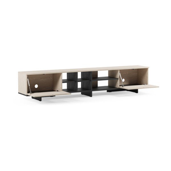 Czarna szafka pod TV 230x44x36 cm Cequoia – Marckeric-image-3