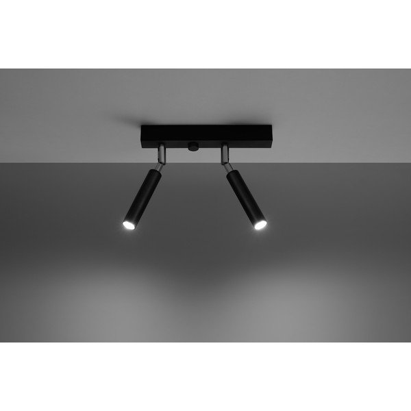 Czarna lampa sufitowa Sollux Tiden-image-1