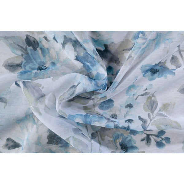 Biało-niebieska firanka 300x260 cm Elsa – Mendola Fabrics-image-3