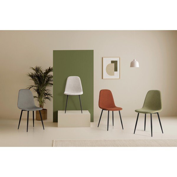 Tapicerowane krzesła zestaw 4 szt. w kolorze terakoty Minka – Marckeric-image-1