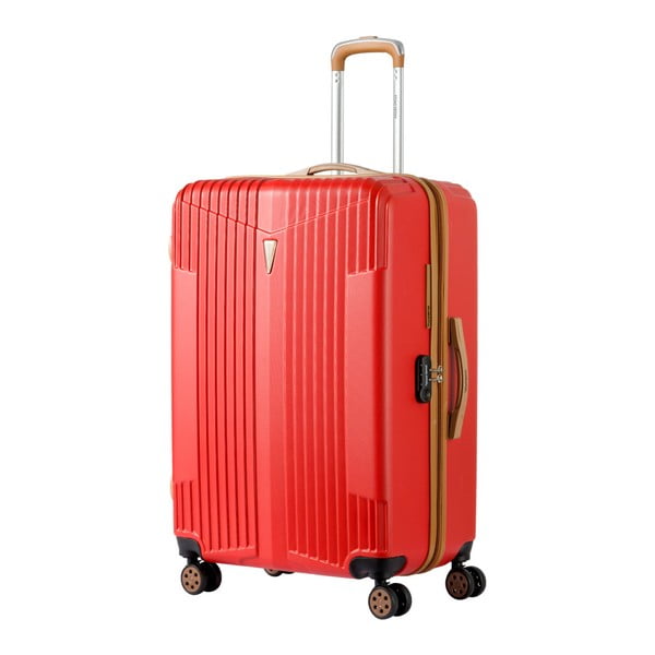 Czerwona walizka na kółkach Murano Miami