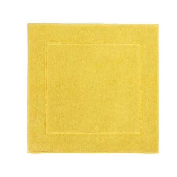 Żółty dywanik łazienkowy Aquanova London, 60x60 cm