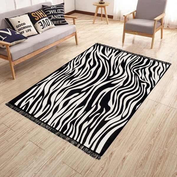 Dwustronny dywan odpowiedni do prania Kate Louise Doube Sided Rug Zebra, 80x150 cm-image-3